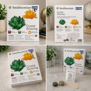 Smithsonian STEM Crystal Growing Kit Earth Science Experiment NIB Ages 10+